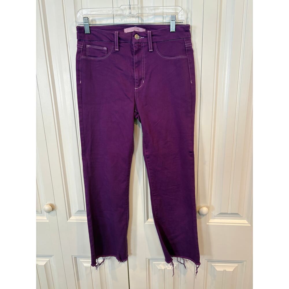Joes Jeans Purple Flawless High Rise Honey Curvy Cropped Boot Jeans Size 29